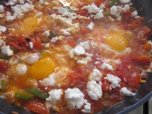 cooking in israel, shakshouka